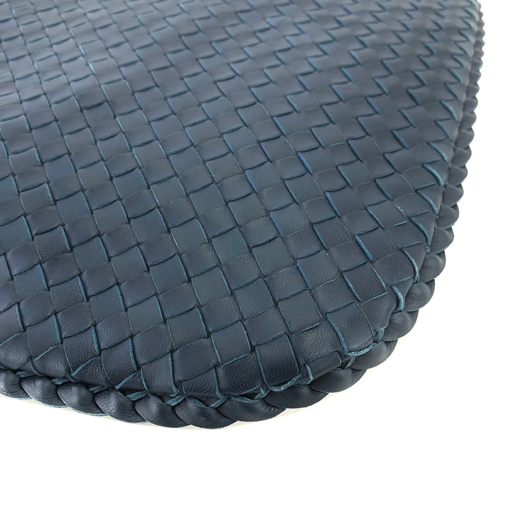 Bottega Veneta Intrecciato Leather Hobo bag Blue Vintage awvey7