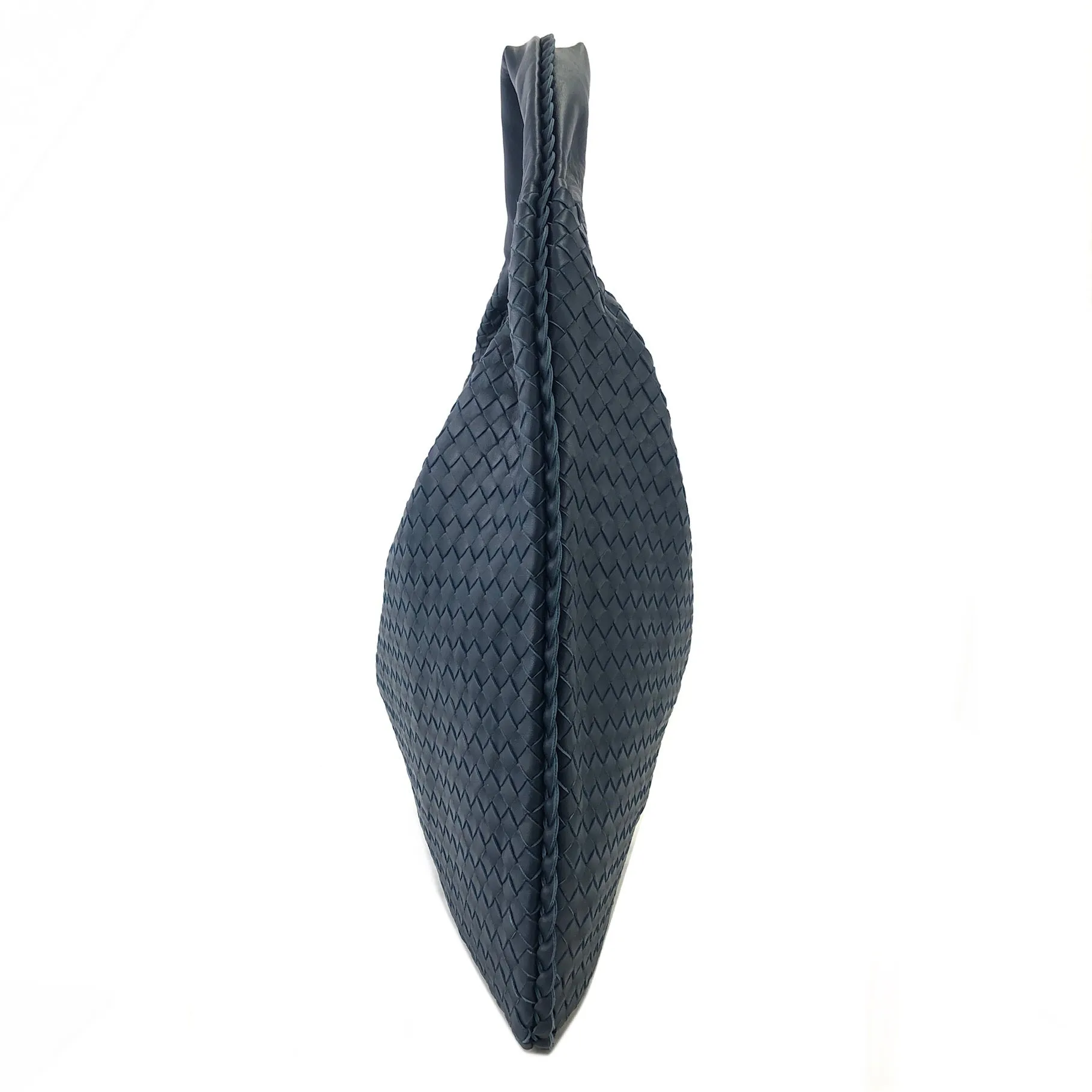 Bottega Veneta Intrecciato Leather Hobo bag Blue Vintage awvey7