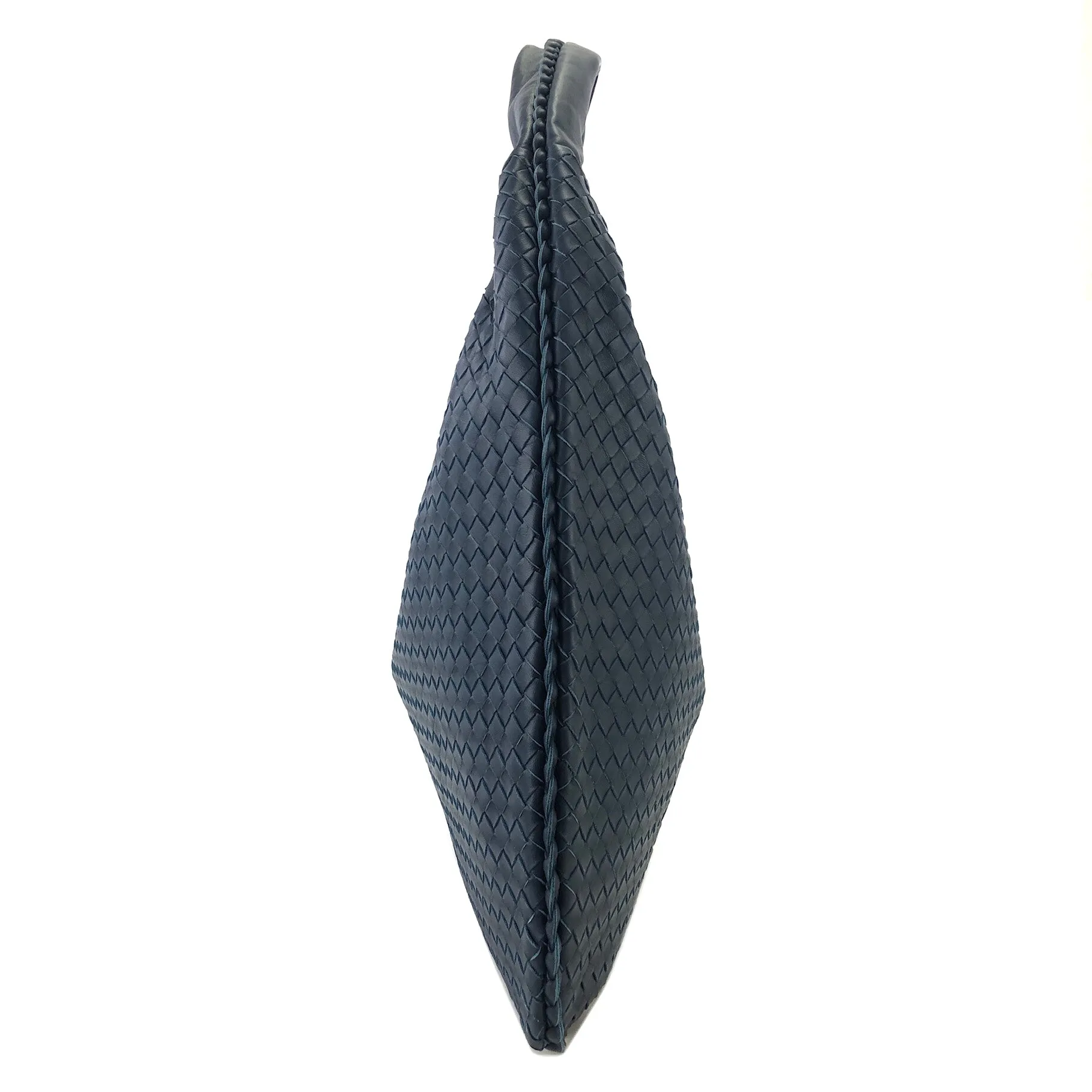 Bottega Veneta Intrecciato Leather Hobo bag Blue Vintage awvey7