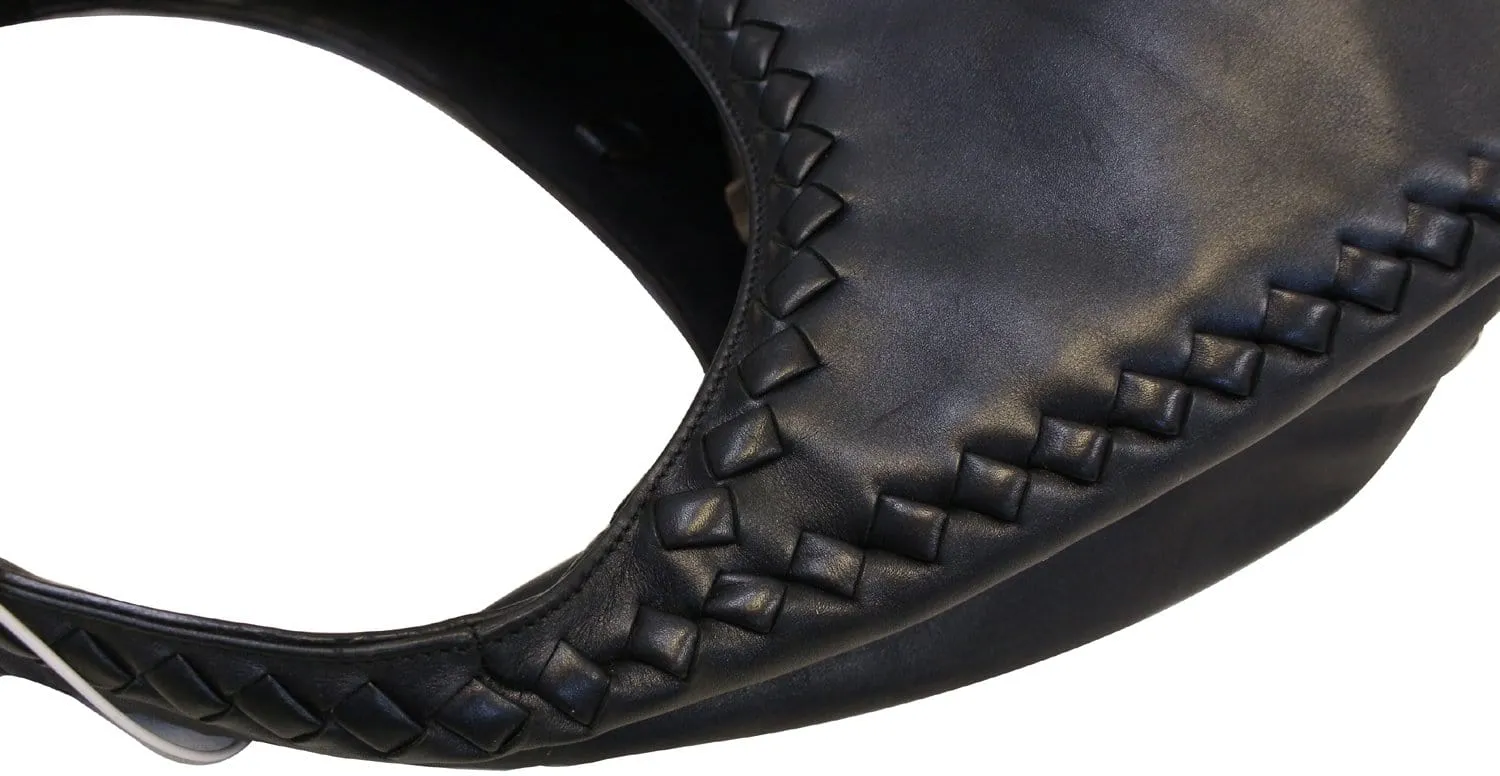 BOTTEGA VENETA Leather with Intrecciato Detail Medium Hobo