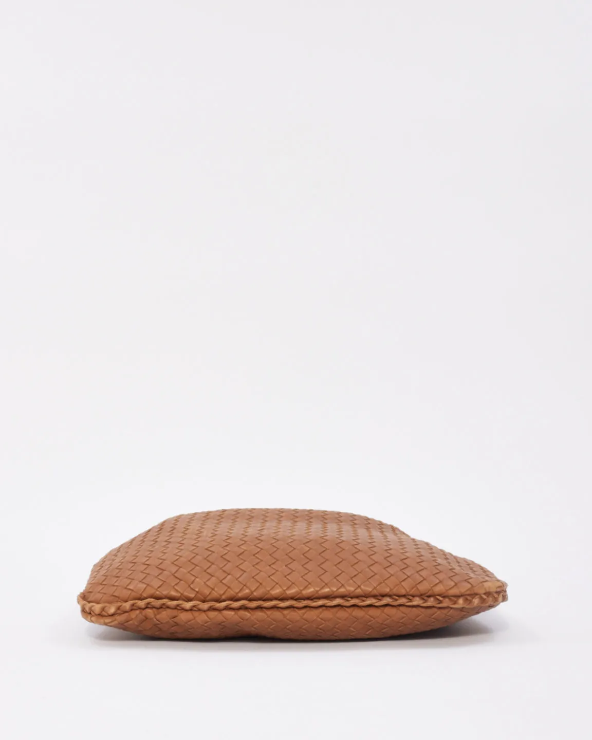 Bottega Vintage Beige Leather Intrecciato Hobo Bag