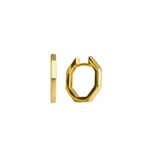 Boucles d'oreilles créoles - Or Jaune 18k 15mm (067203)