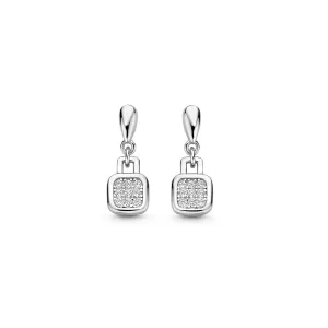 Boucles d'oreilles Cœur Naiomy - Argent et zircons (N4K53)