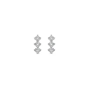 Boucles d'oreilles Naiomy - Argent et zircons (N3I61)