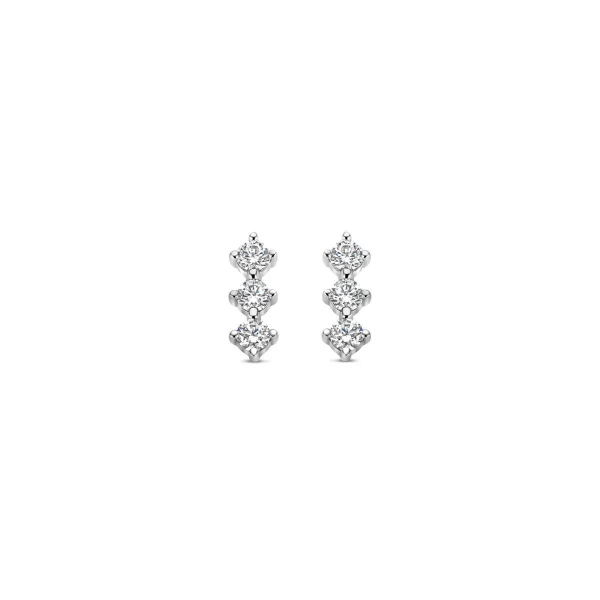 Boucles d'oreilles Naiomy - Argent et zircons (N3I61)