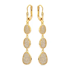 Boucles d'oreilles Naiomy - Plaqué or et zircons (N4Y60)