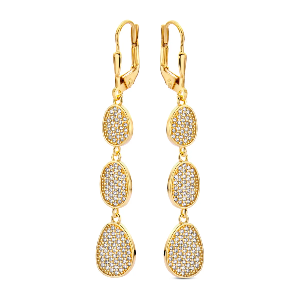Boucles d'oreilles Naiomy - Plaqué or et zircons (N4Y60)