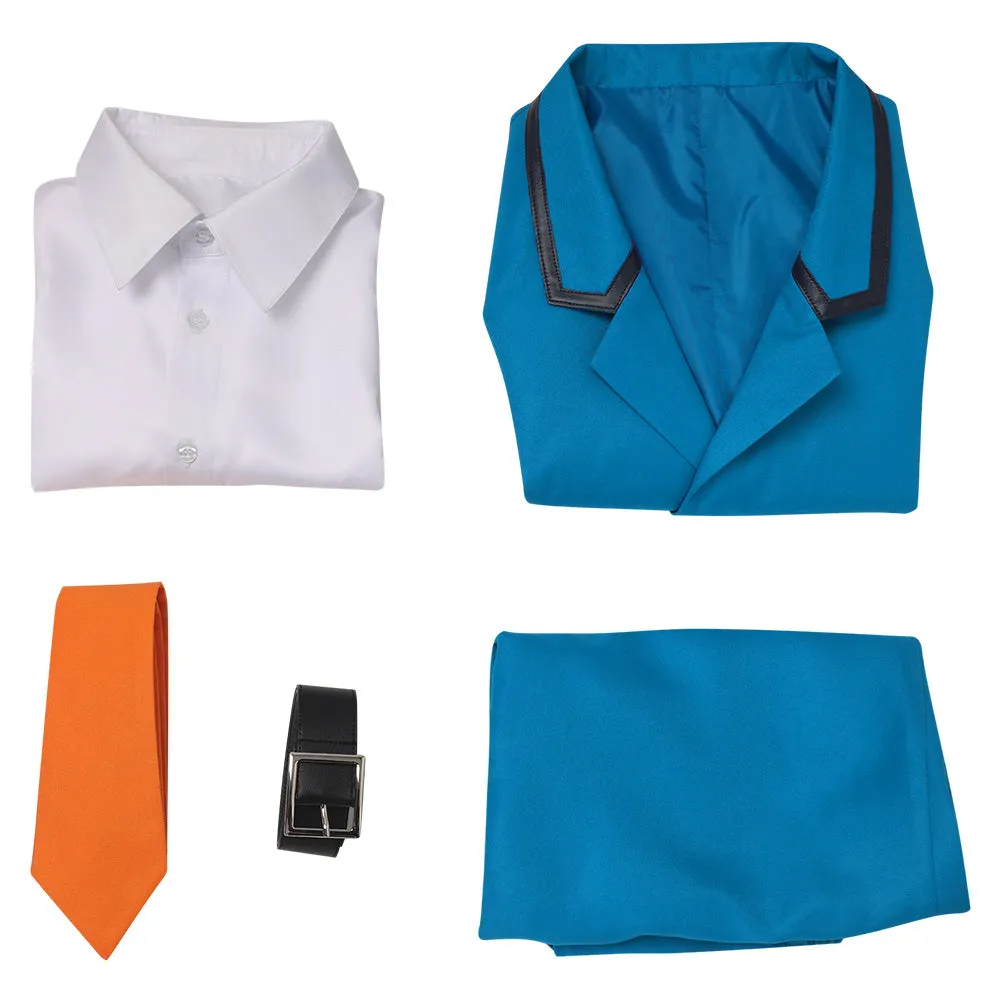 Boukyaku Battery Blue School Uniform Anime Cosplay Costume Outfits Halloween Carnival Suit