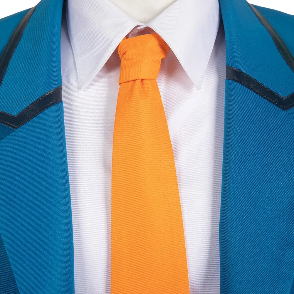 Boukyaku Battery Blue School Uniform Anime Cosplay Costume Outfits Halloween Carnival Suit