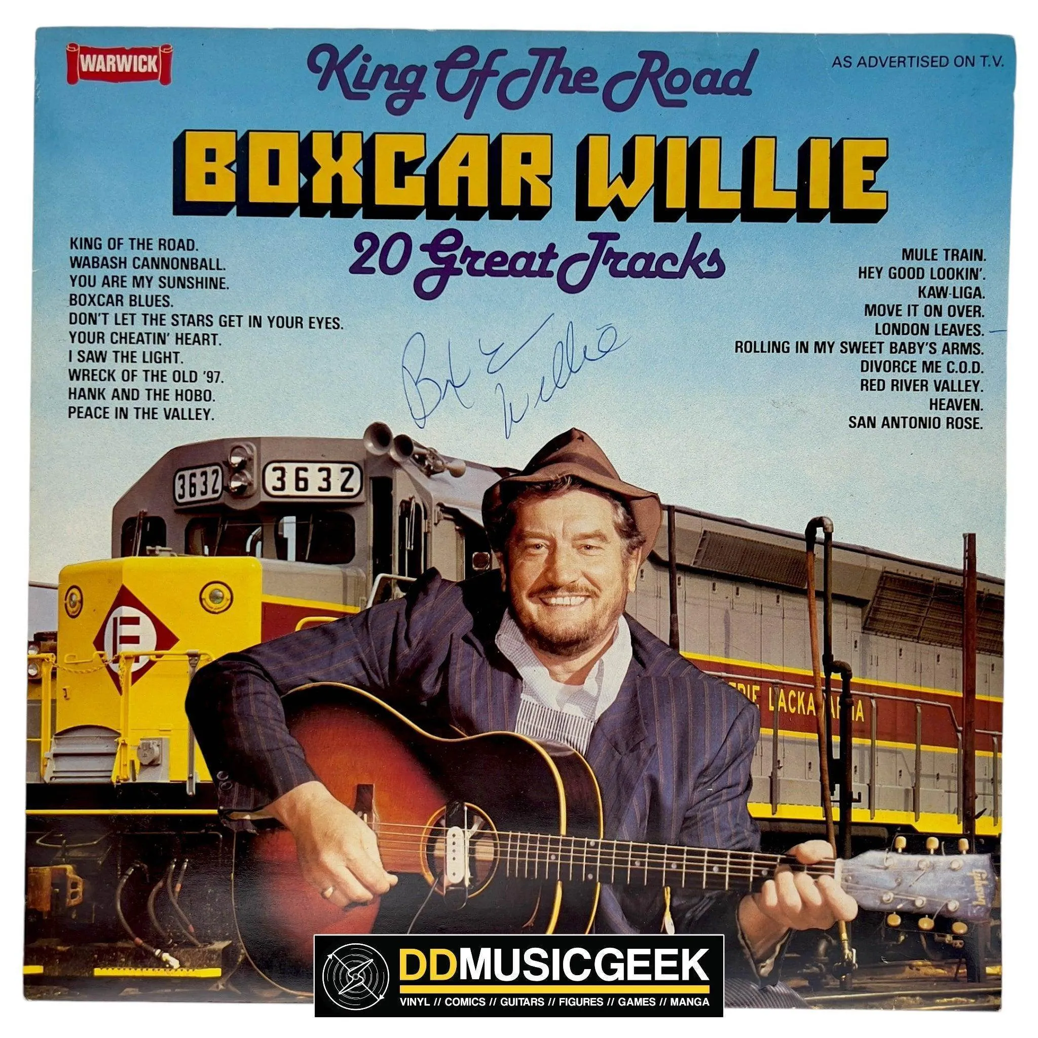 Boxcar Willie: King Of The Road - SIGNED [Preowned Vinyl] VG /VG