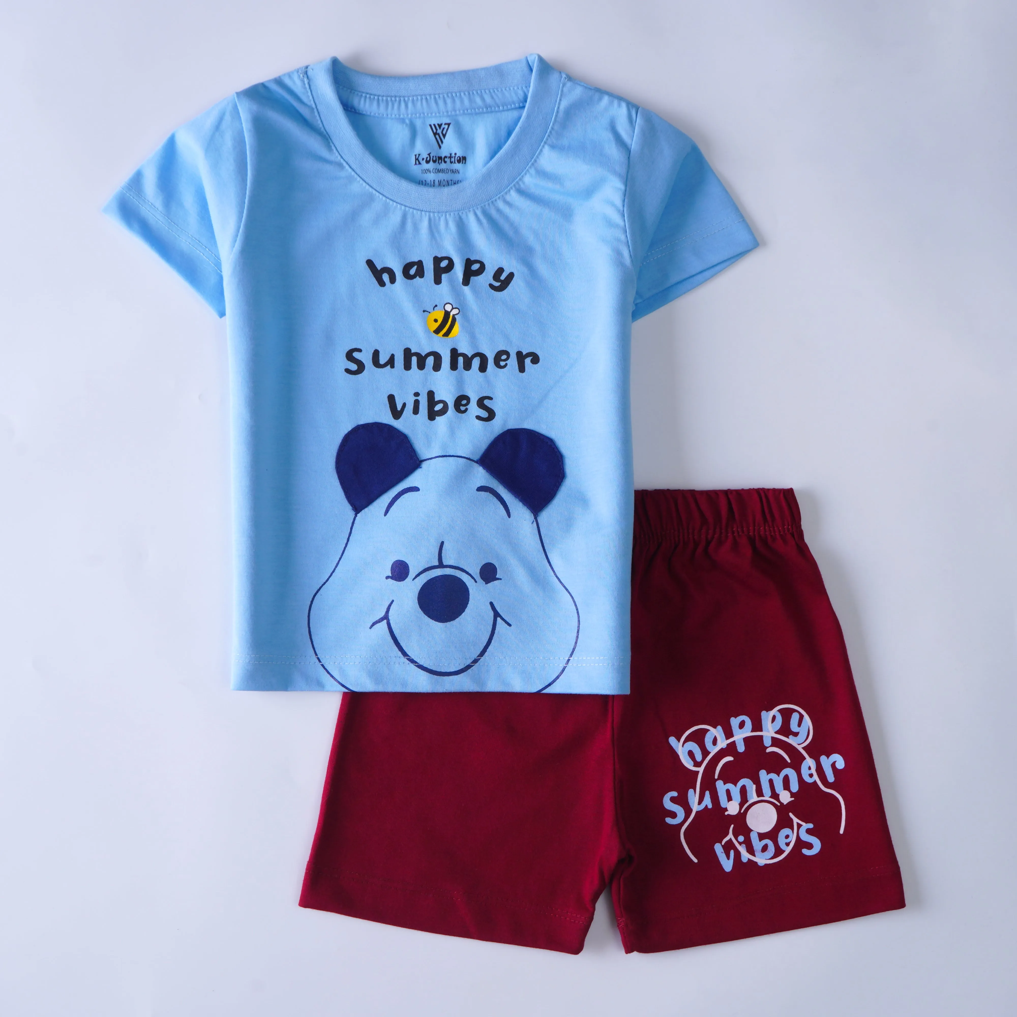 Boys Half Sleeves 2 Piece Suit