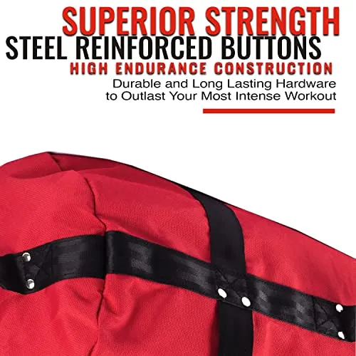 BRAYFIT Sandbags for Strength Training - Cross Training Weight Workout Equipment for Home Gym - Adjustable Fitness Gear Including Exercise Mobile App, Double Stitched Premium Strap Reinforcement