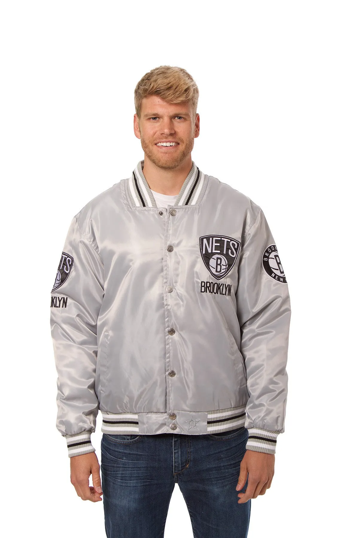 Brooklyn Nets Matte Satin Jacket