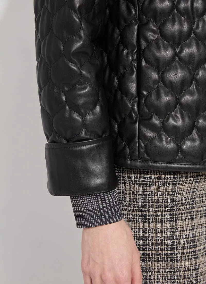 Brooklyn Quilted Vegan Leather Jacket