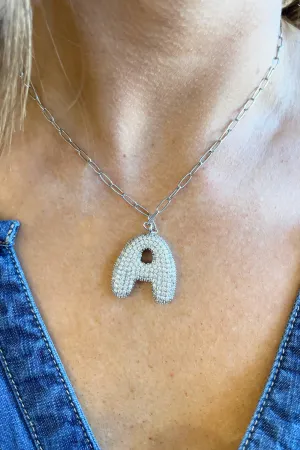 Bubble Initial Necklace