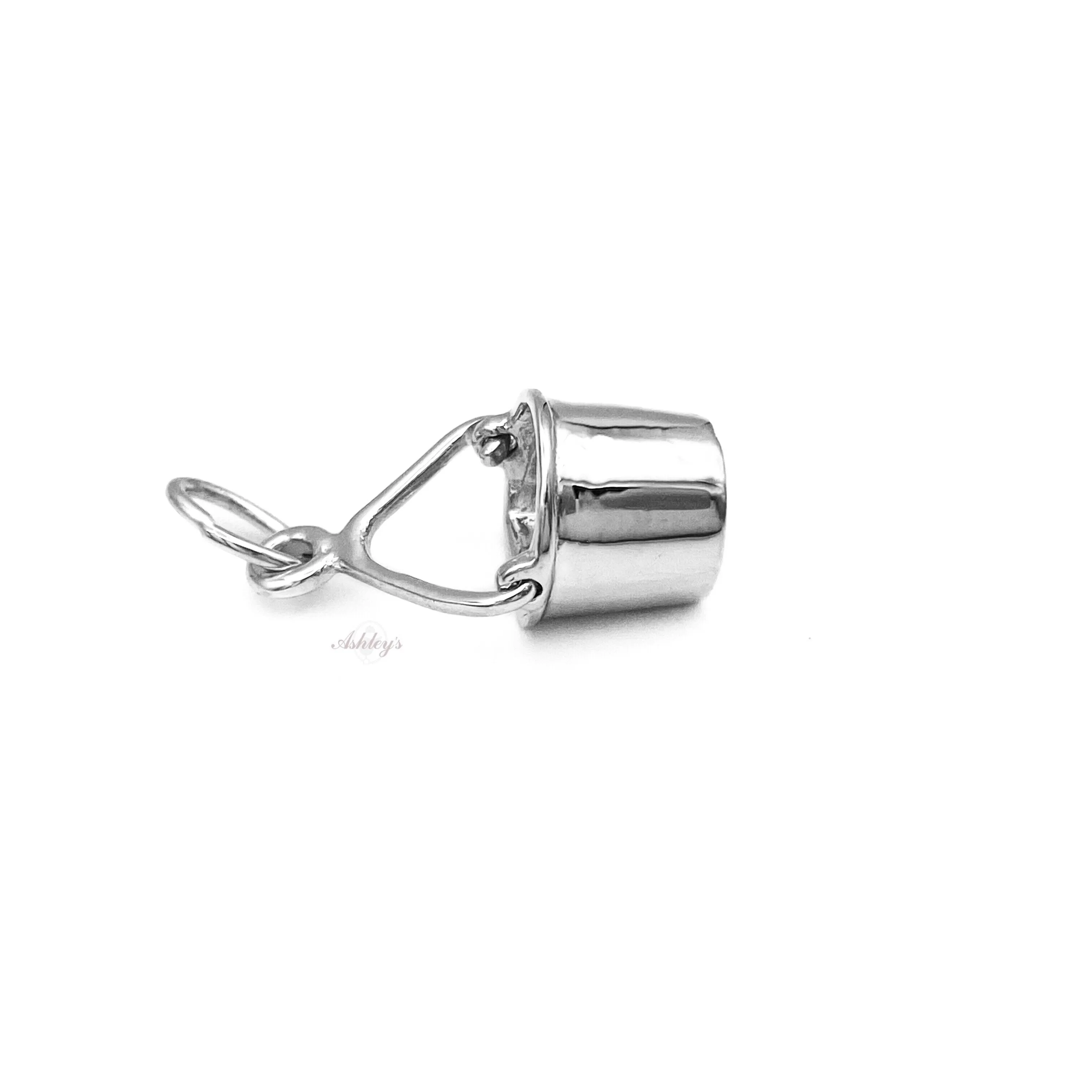 Bucket Charm, Sterling Silver