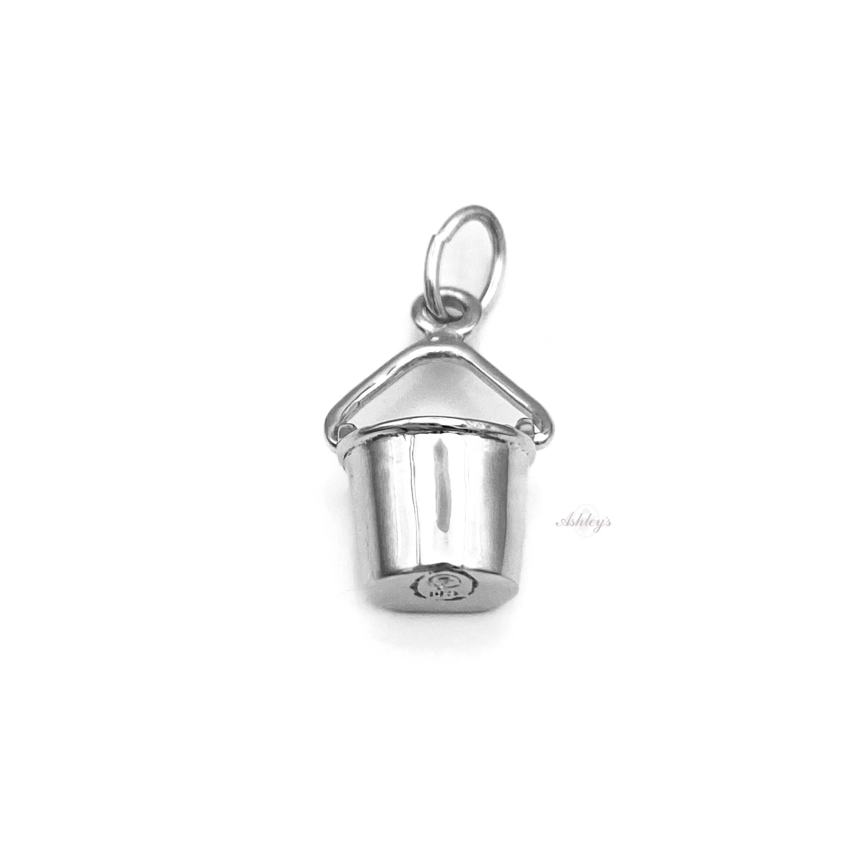 Bucket Charm, Sterling Silver