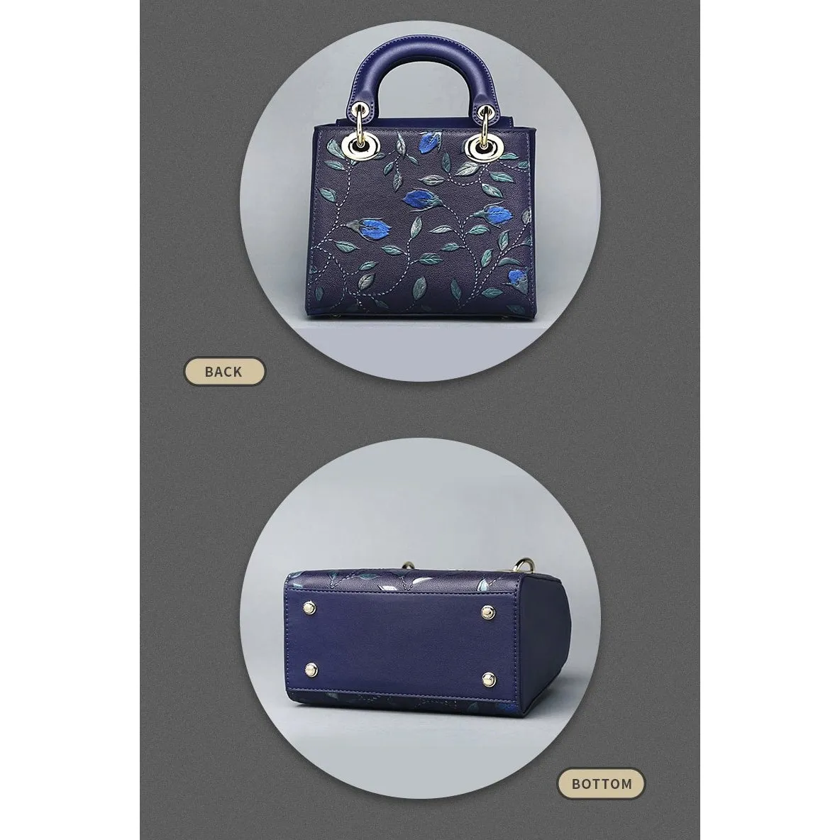 Bucket / Crossbody Bag  <br>Genuine-Leather