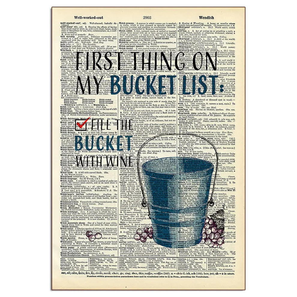 Bucket List Wood Sign