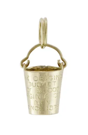 Bucket of Blood Charm in 14 Karat Gold - Virginia City Nevada Charm