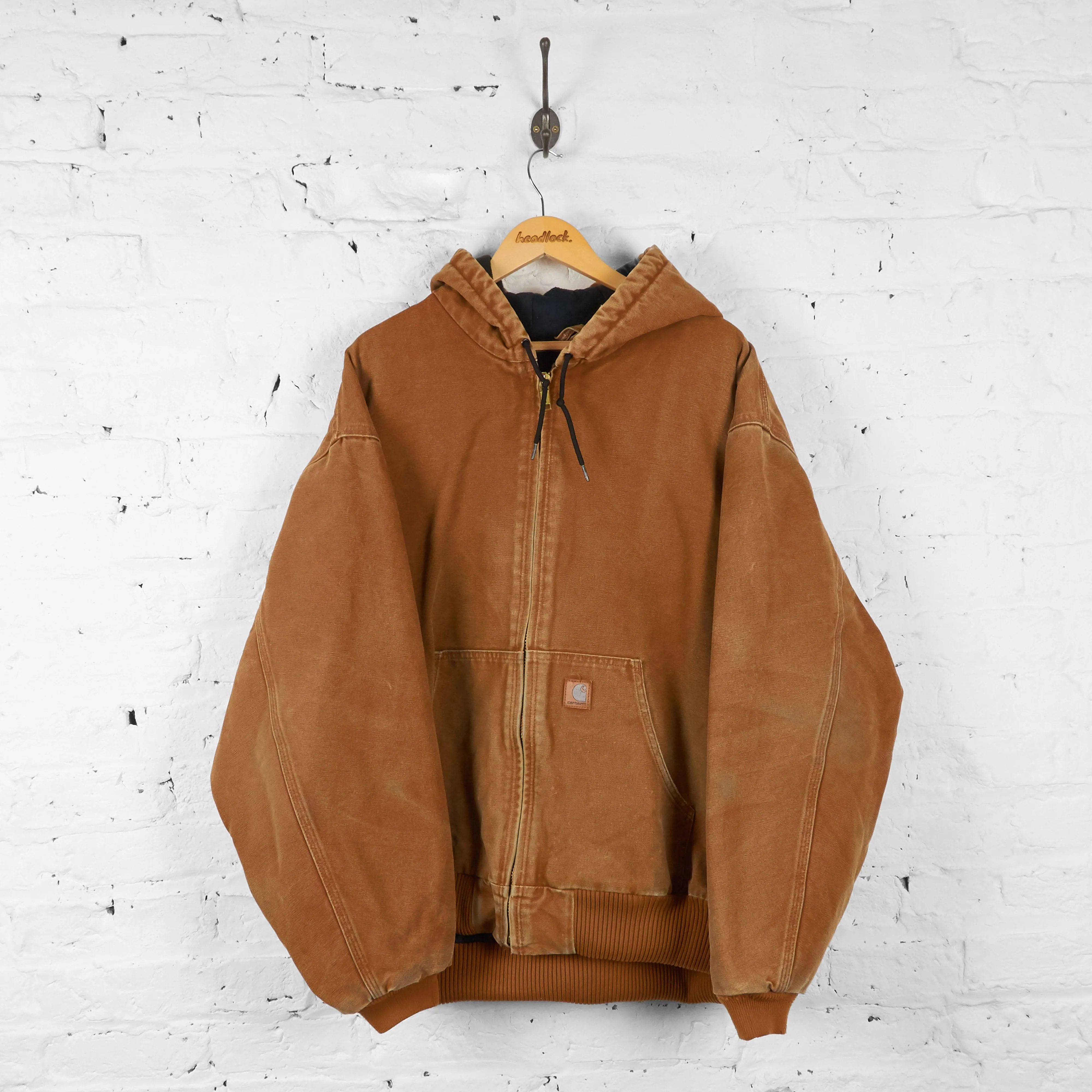 Carhartt Hooded Work Jacket - Brown - XXL