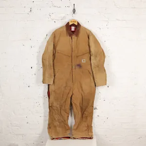 Carhartt Insulated Work Boiler Suit Overall - Beige -XL