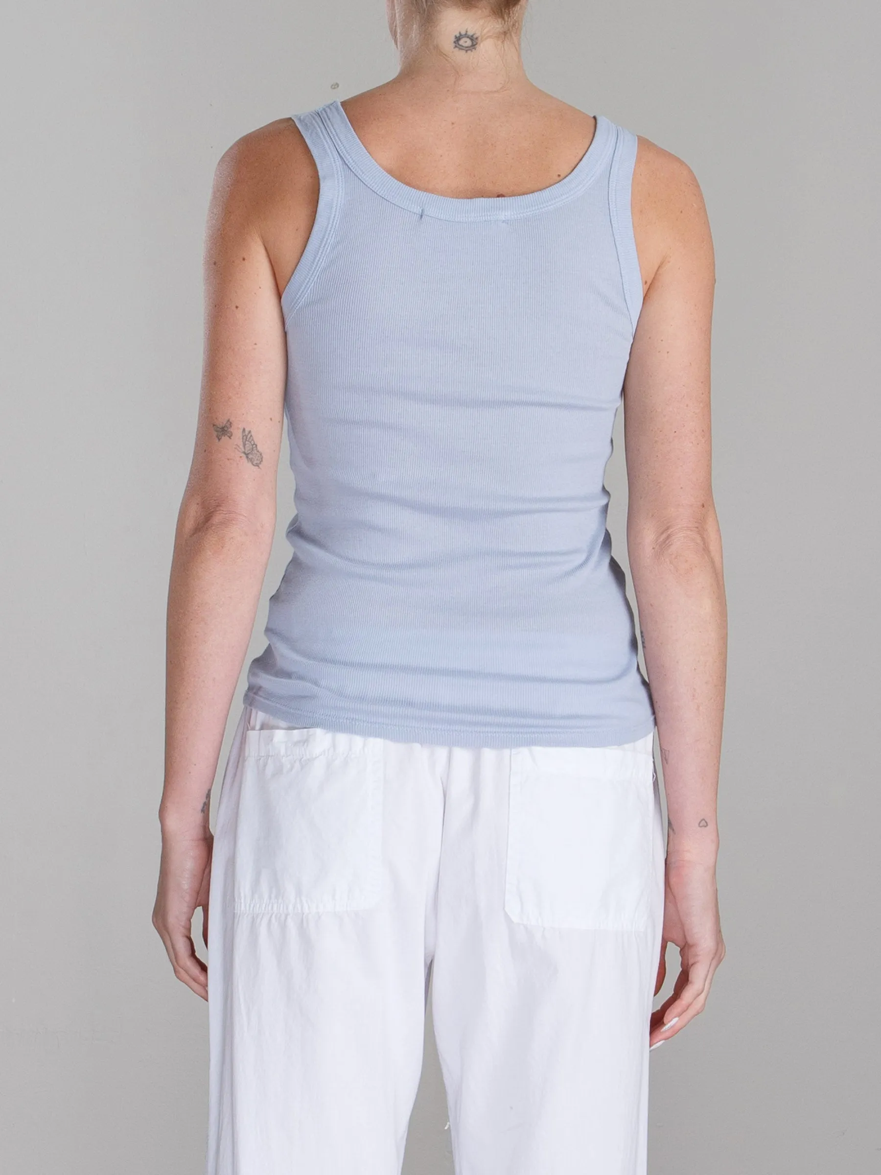 Cass Tank in Lightweight Rib - Breeze