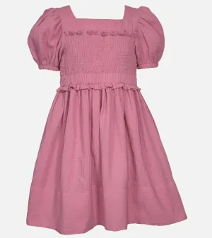 Cassie Smocked Cotton Dress
