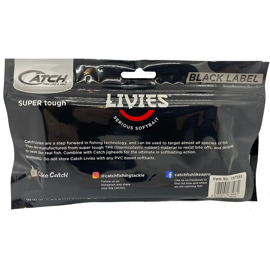 Catch Black Label Livies Softbait 5 or 7" Jerkshad - Bronze Baitfish