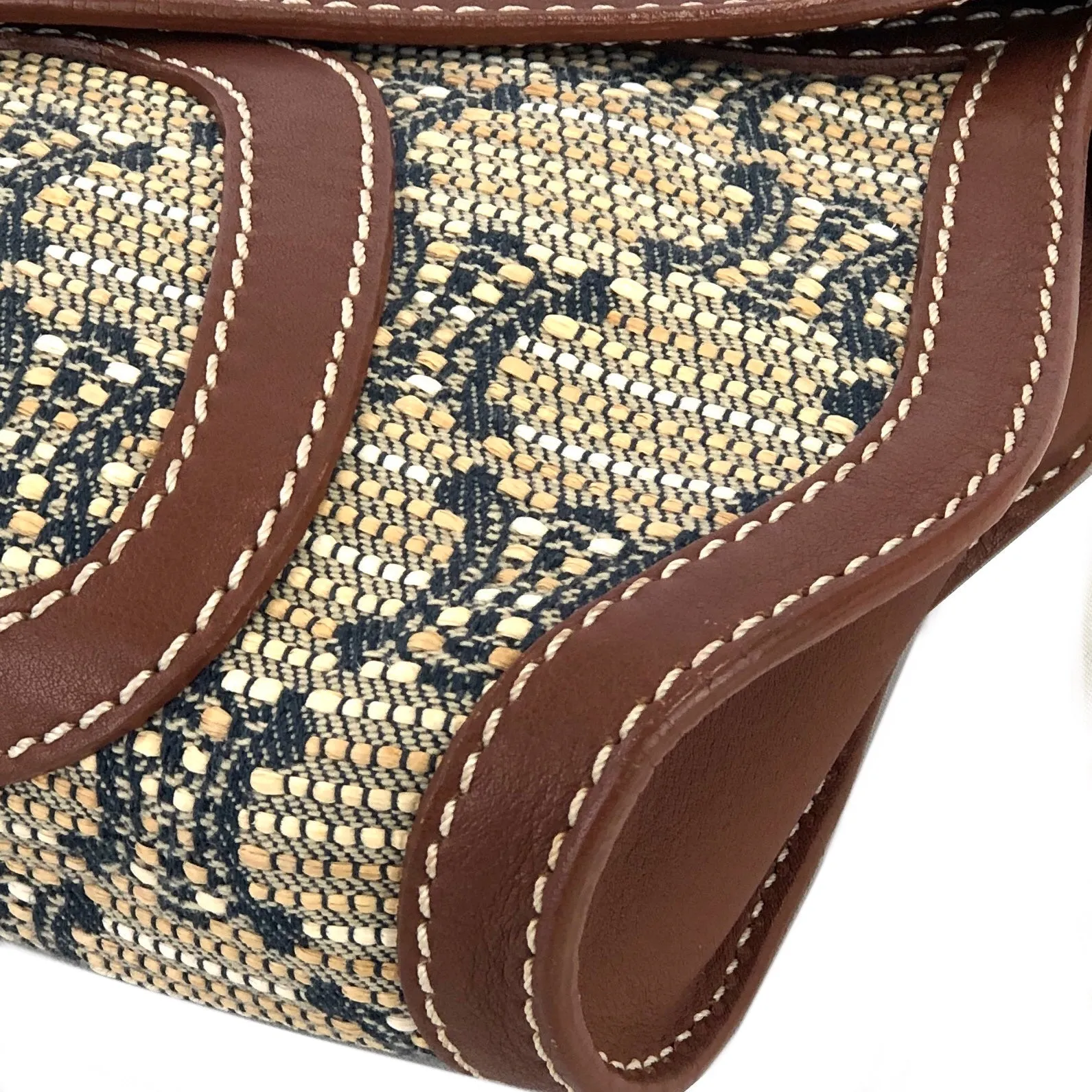 CELINE Triomphe pattern Hobobag Handbag Beige Vintage Old CELINE gctpmy
