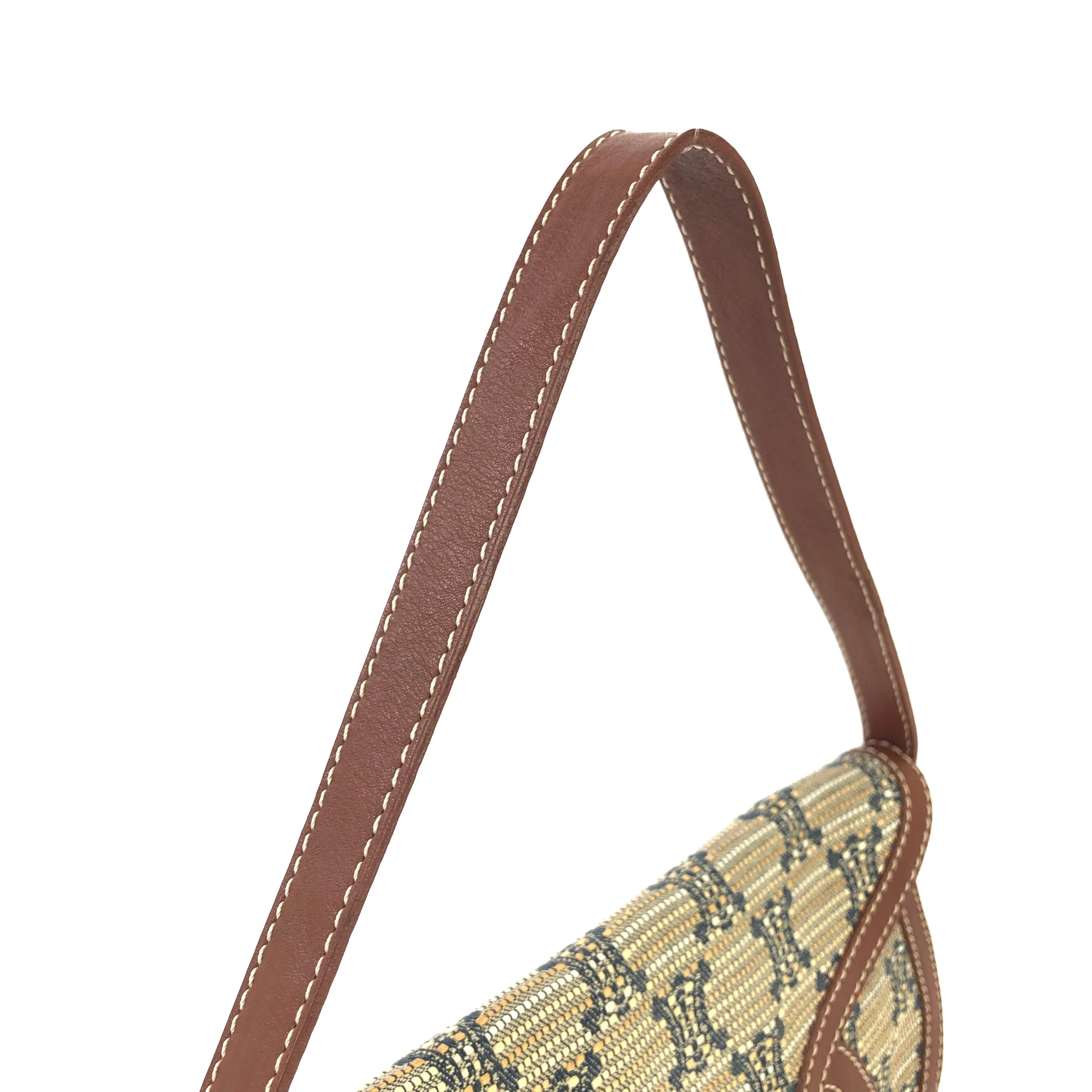 CELINE Triomphe pattern Hobobag Handbag Beige Vintage Old CELINE gctpmy