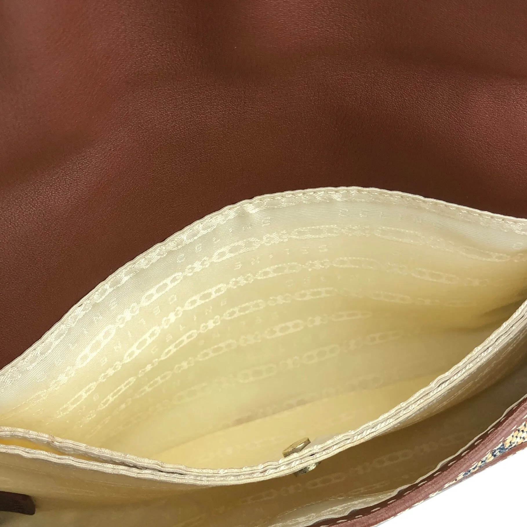 CELINE Triomphe pattern Hobobag Handbag Beige Vintage Old CELINE gctpmy