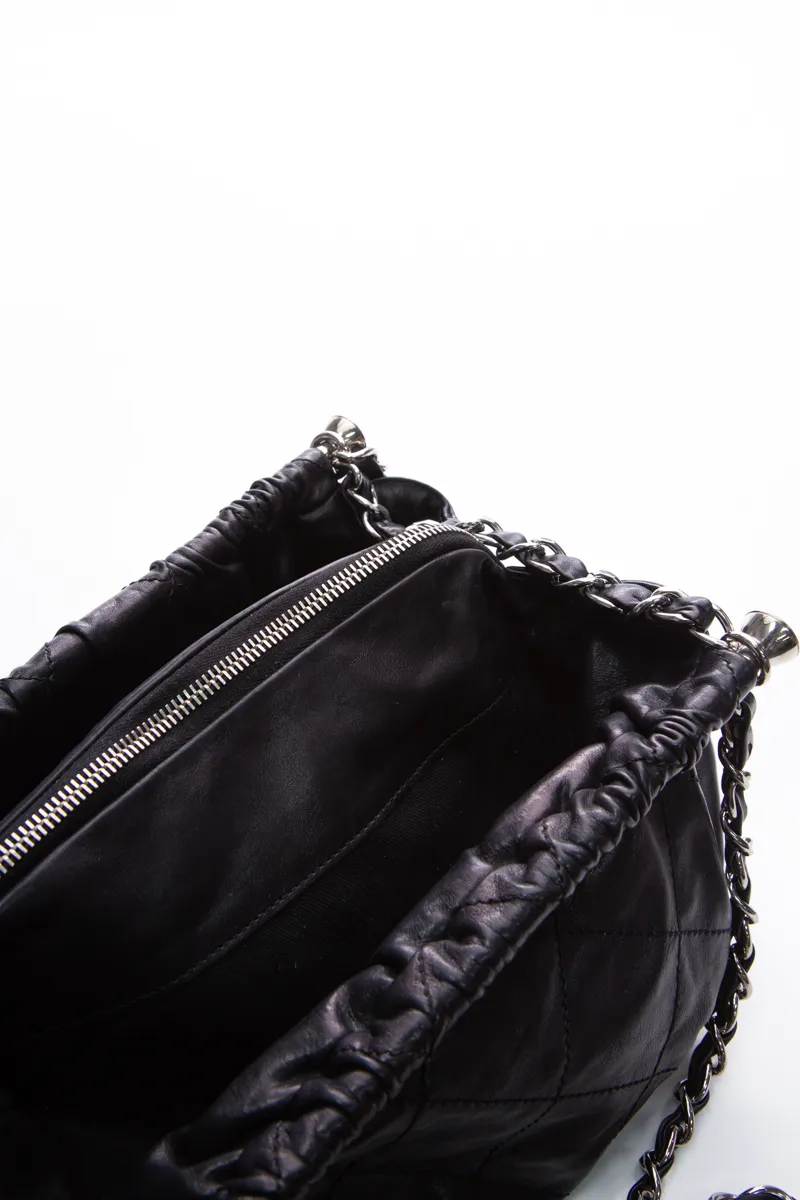 Chain Frame Hobo Bag