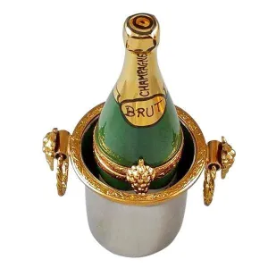 Champagne Bottle in Silver Bucket