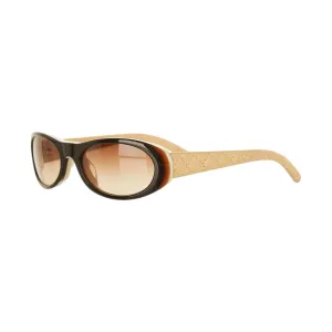 Chanel Beige Quilted Logo Sunglasses