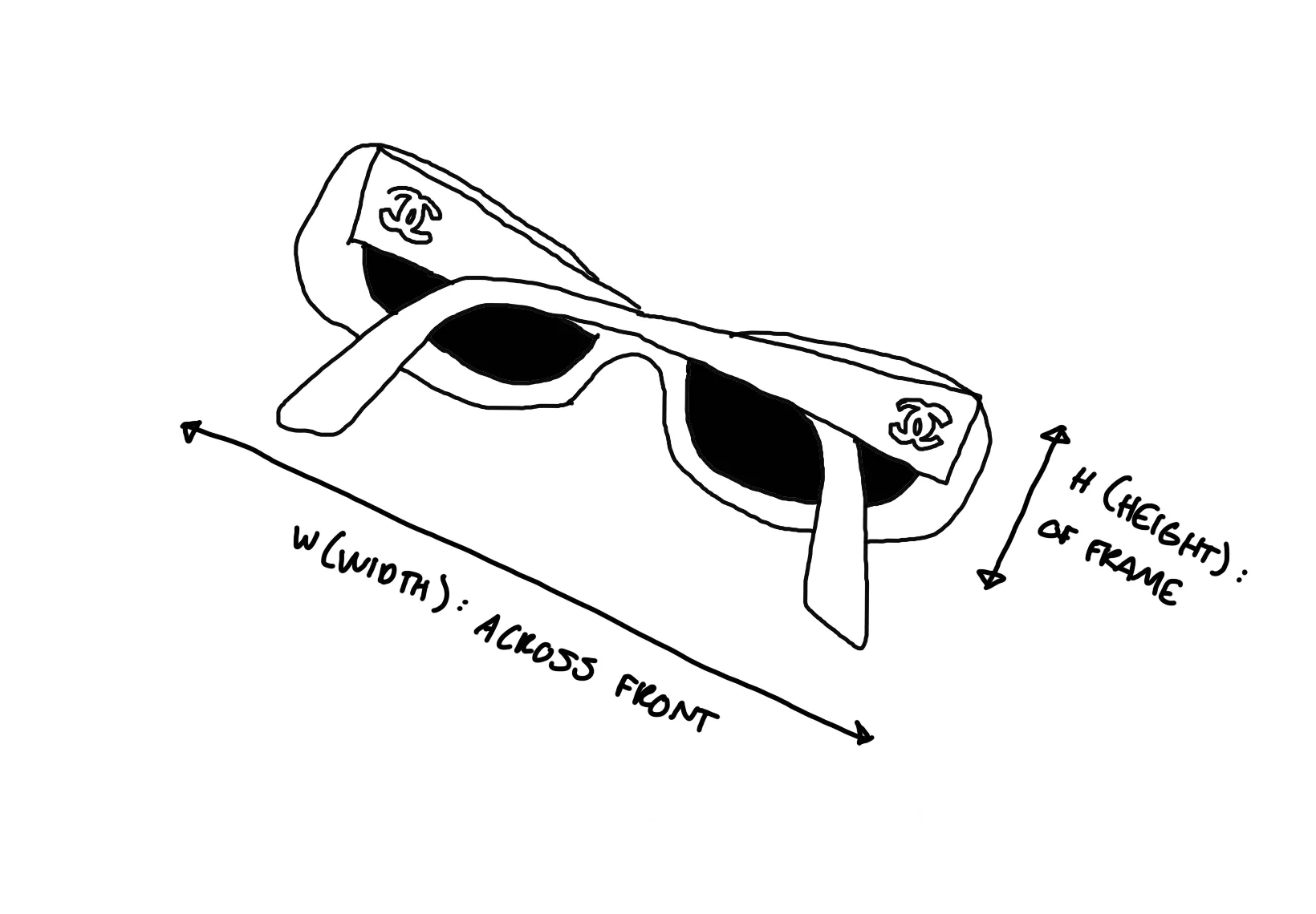 Chanel Beige Quilted Logo Sunglasses
