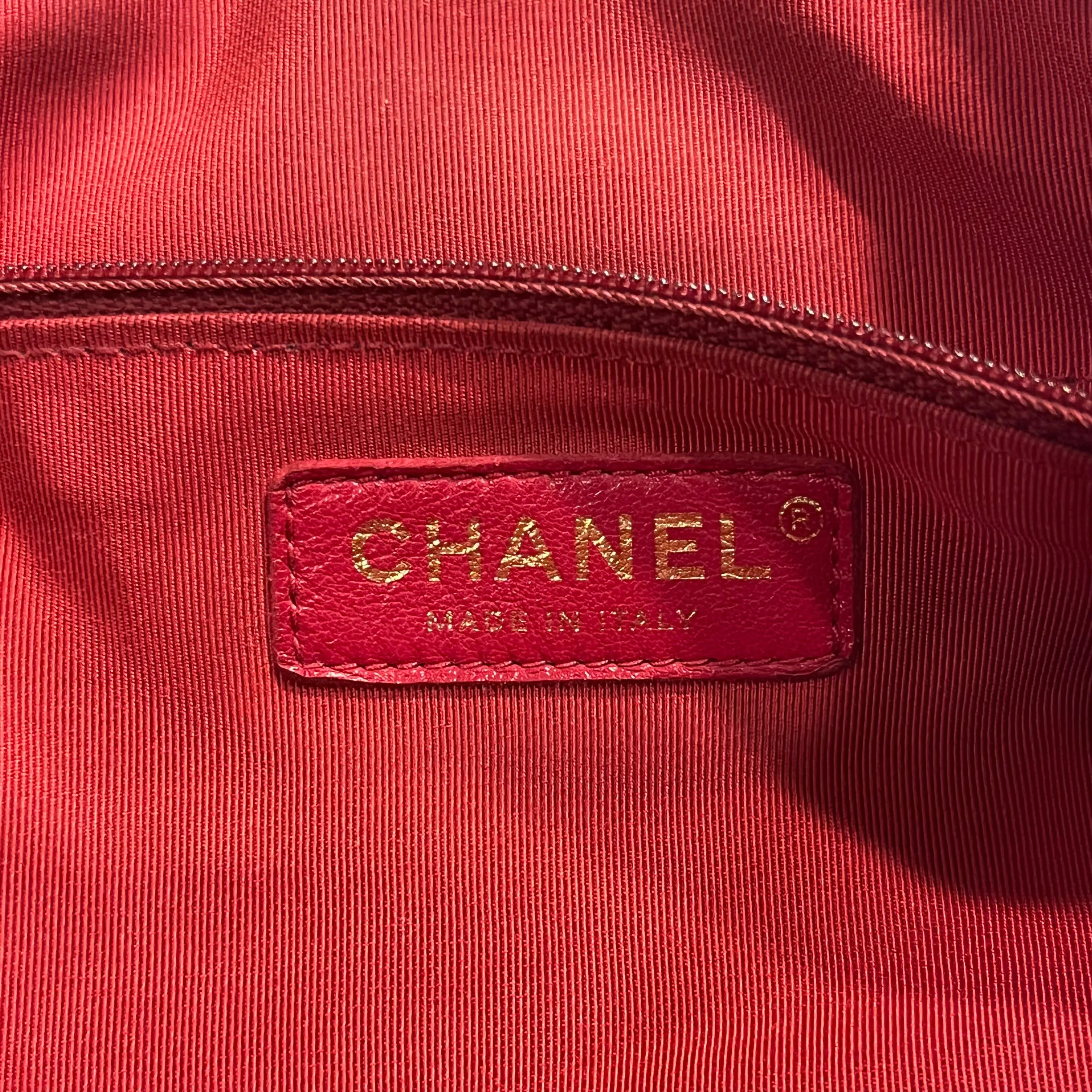 CHANEL In The Loop Black Caviar Lambskin Quilted Satchel