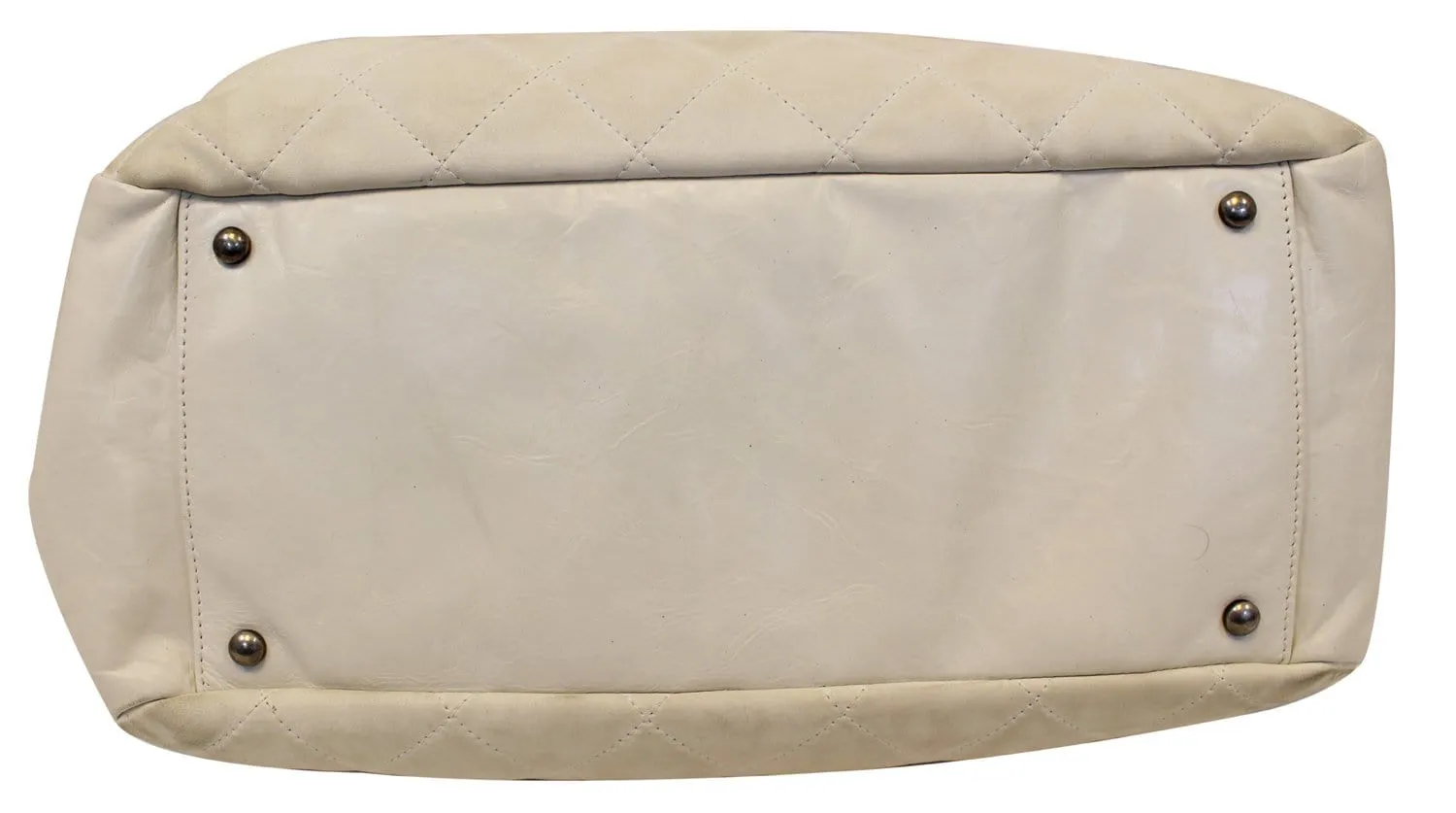 CHANEL Leather Small In-The-Mix White Satchel Bag