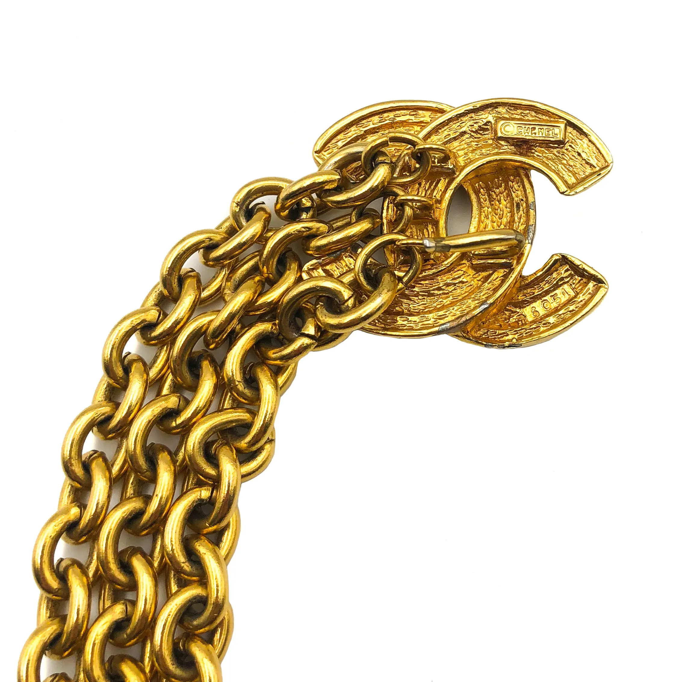 Chanel Vintage Classic Quilted Charm Belt/Necklace 