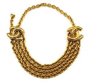 Chanel Vintage Classic Quilted Charm Belt/Necklace 