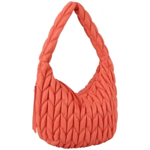 Chevron Puffer Hobo handbag