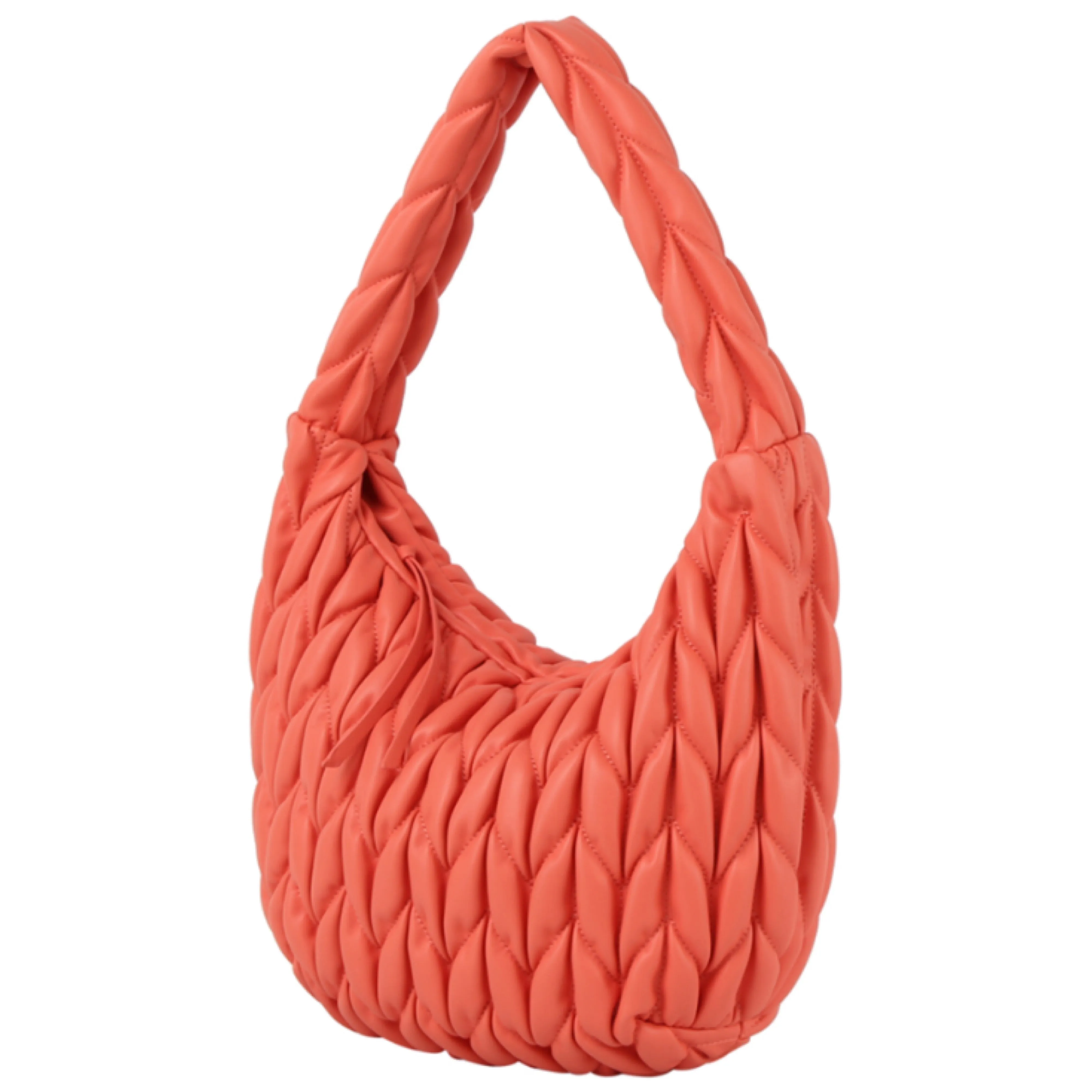 Chevron Puffer Hobo handbag