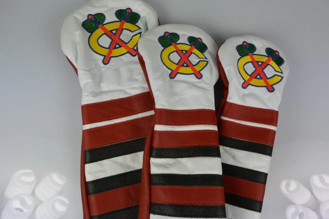 Chicago Blackhawks Leather Covers