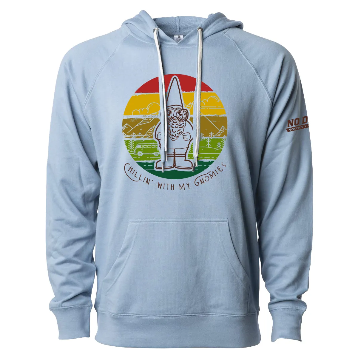 Chillin' With My Gnomies Lightweight Hooded Sweatshirt