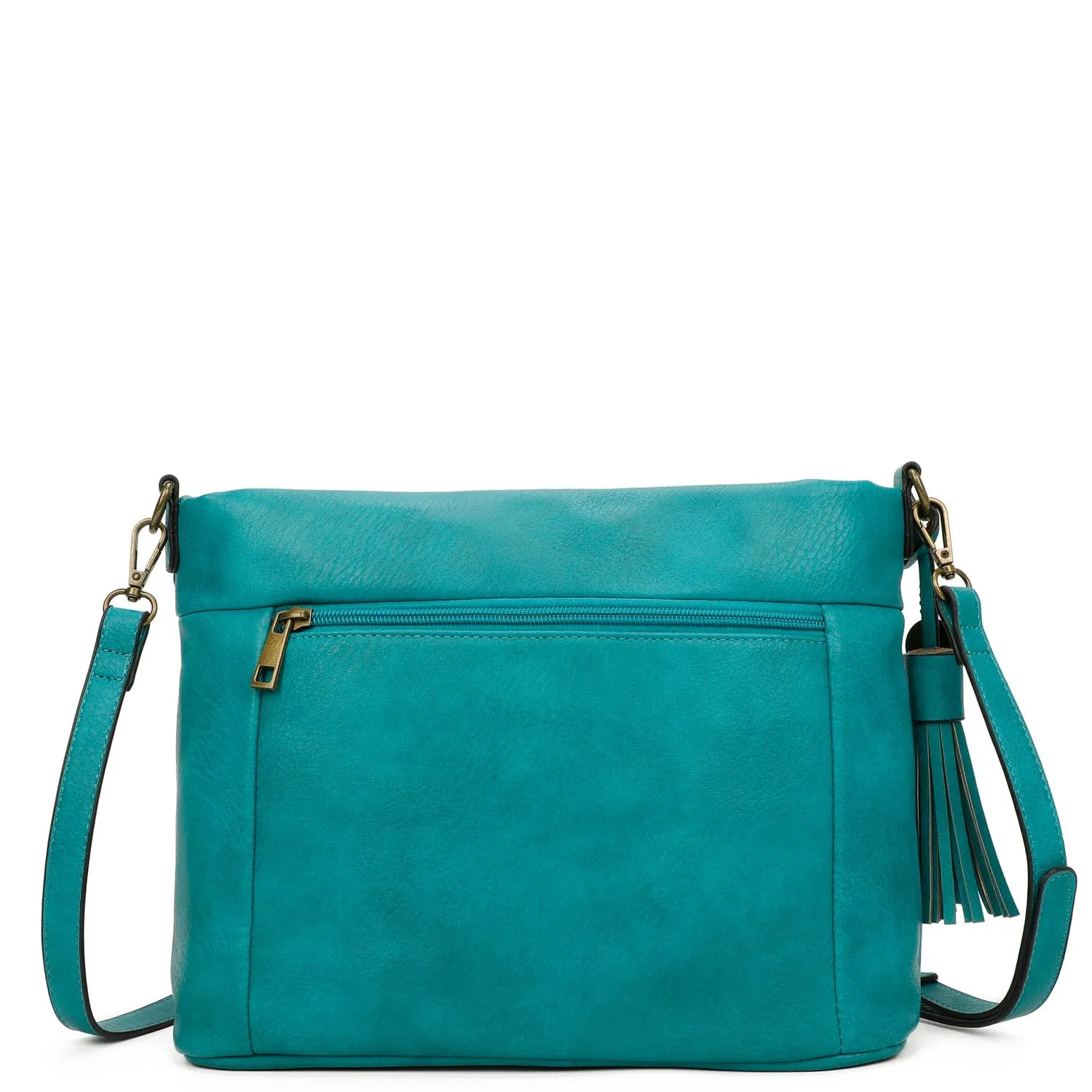 Christina Crossbody Vegan Leather Bag - Light Brown