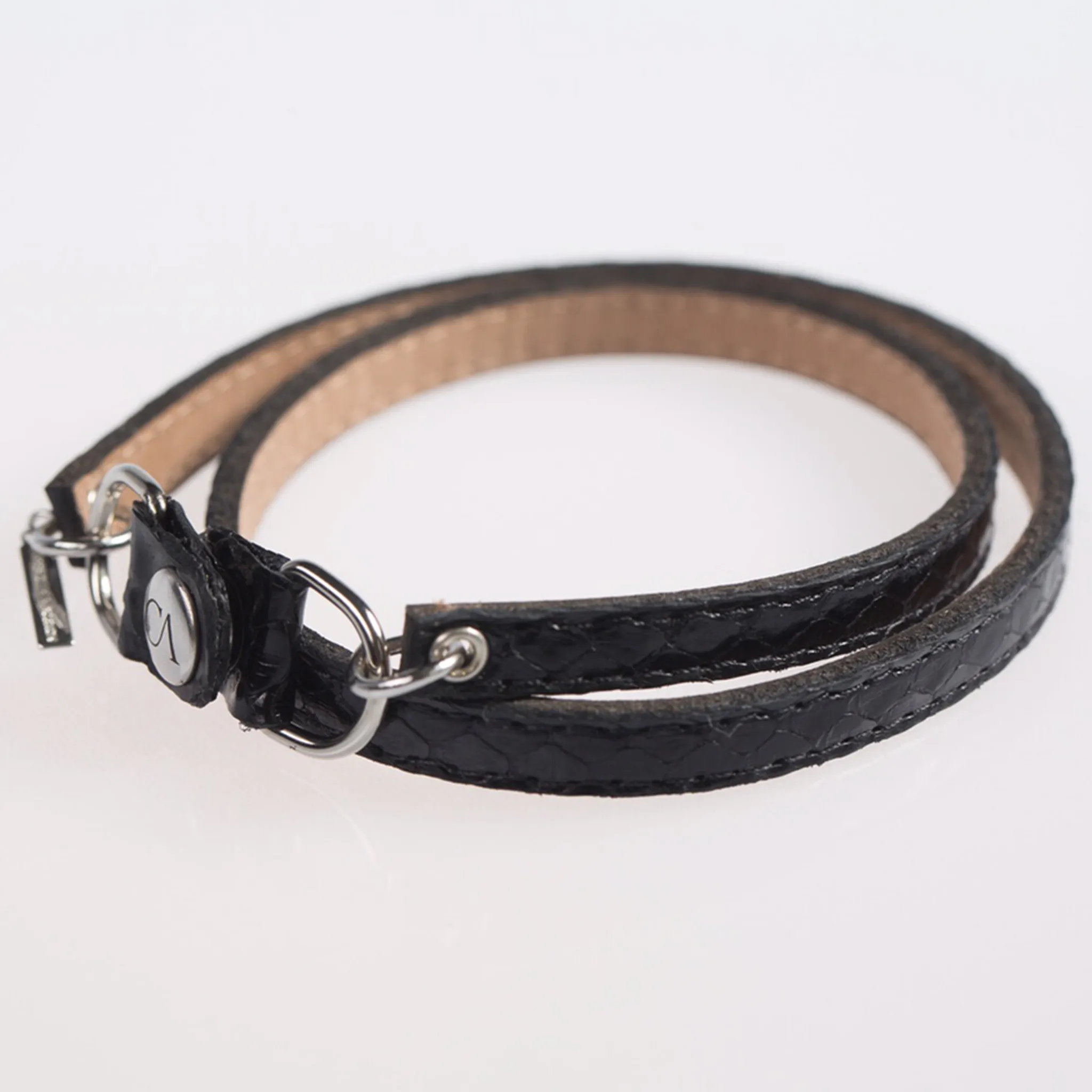 Christopher Augmon Amazon Black Python Wrist Wrap