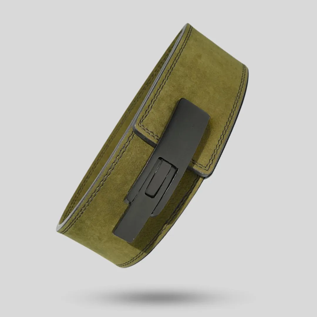 CINTURÓN PARA GYM LEVER BELT 10MM - GREEN ARMY