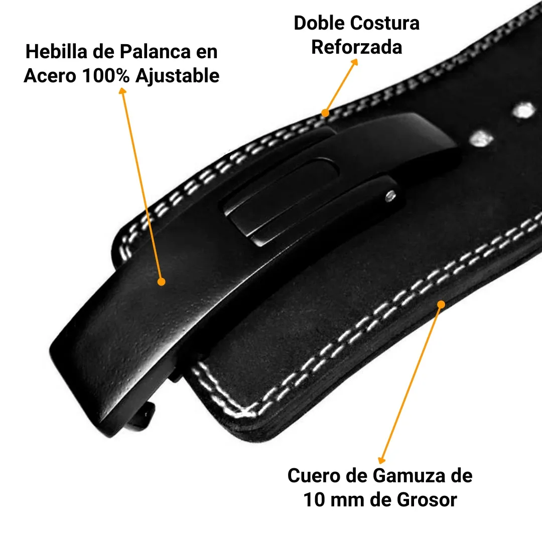 CINTURÓN PARA GYM LEVER BELT 10MM - GREEN ARMY