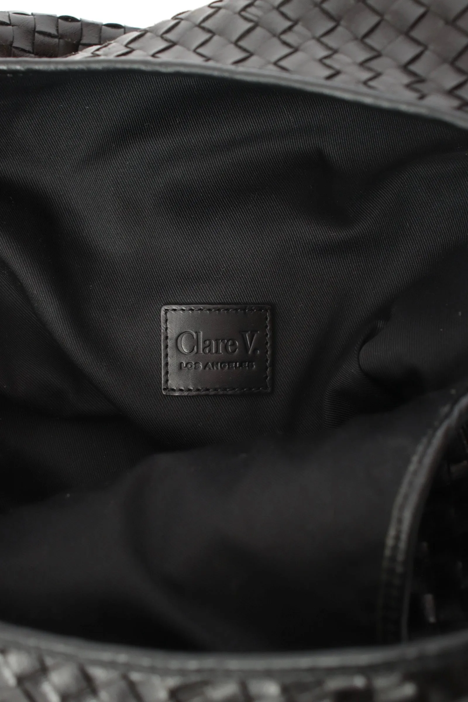 Clare V. Woven Leather Bag