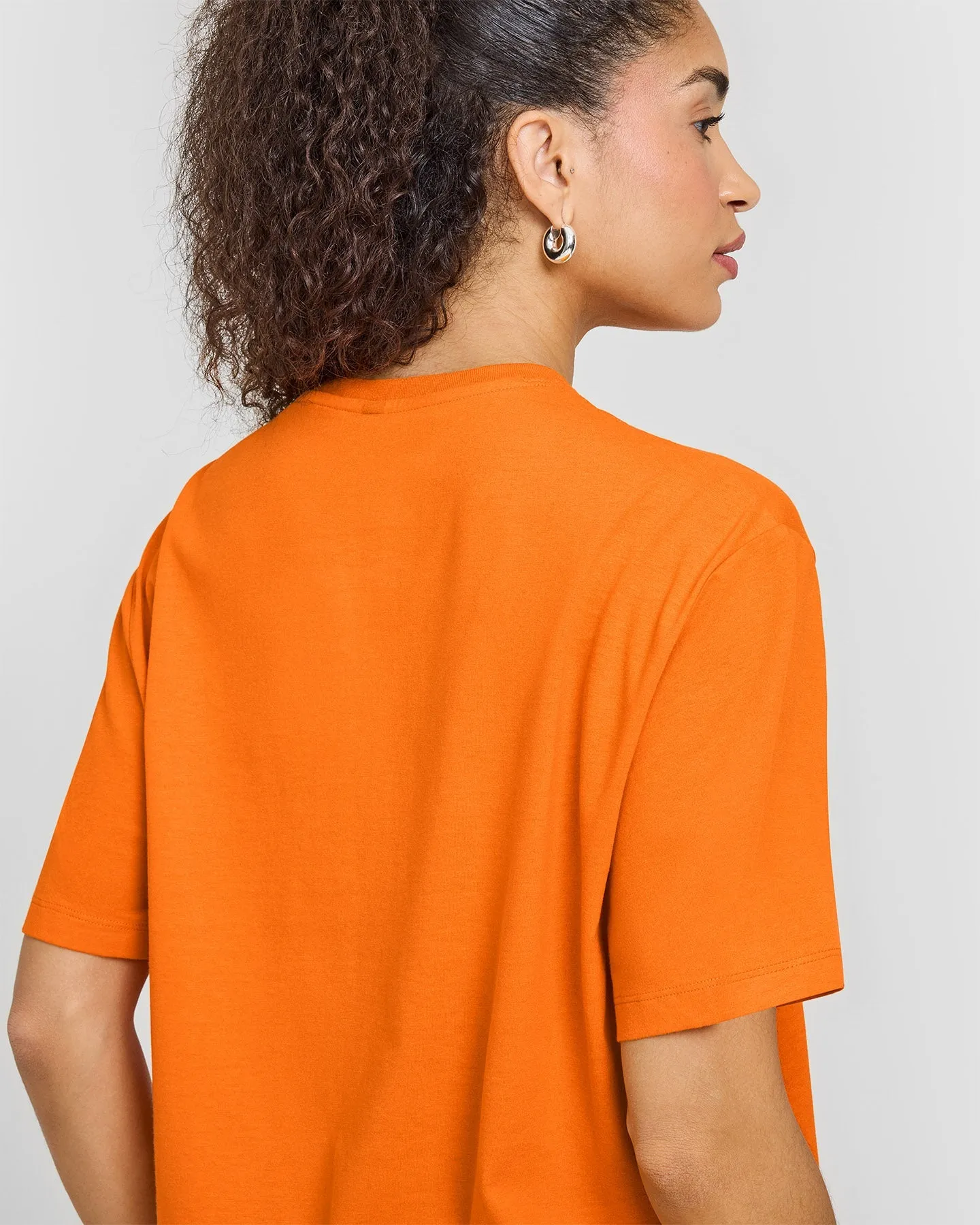 Classic Oversized Lightweight T-Shirt | Flame Orange